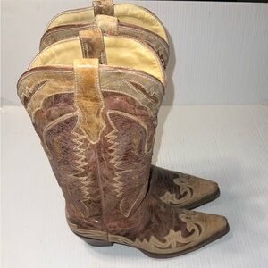 Corral Brown and Tan Western Boots